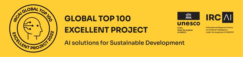 TOP 100 mundial de proyectos excelentes 2022 Logo del IRCAI
